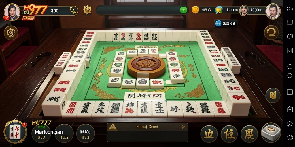 Screenshot gameplay Mahjong yang menarik di HQ777.
