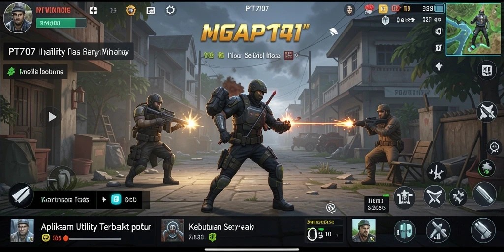 Tampilan antarmuka PT707 yang menarik dan mudah digunakan.