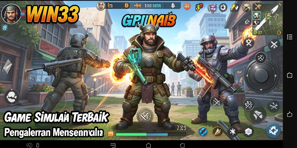 Screenshot gameplay WIN33 menampilkan pengalaman simulasi yang mendalam dan interaktif.